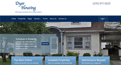 Desktop Screenshot of dyerhousing.com